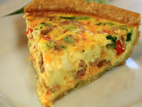 cheesy breakfast pie recipe