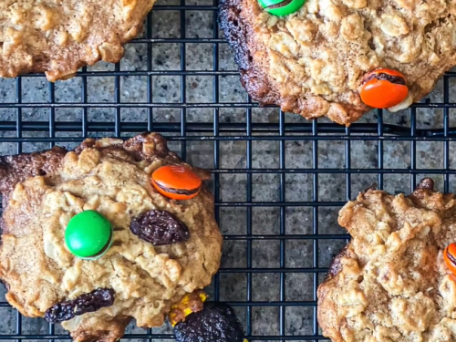 chewy oatmeal raisin m&m cookies recipe