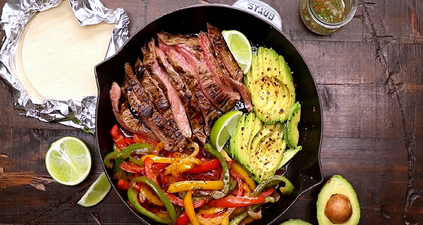 chili lime steak fajitas recipe