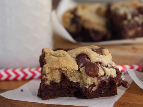 chocolate chip cookie brownies recipe