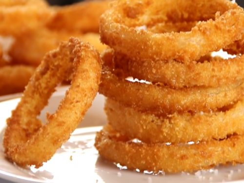 crispy baked onion rings recipe