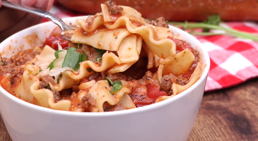 crockpot lasagna soup recipe