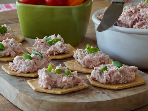 deviled ham salad on marbled rye bread recipe