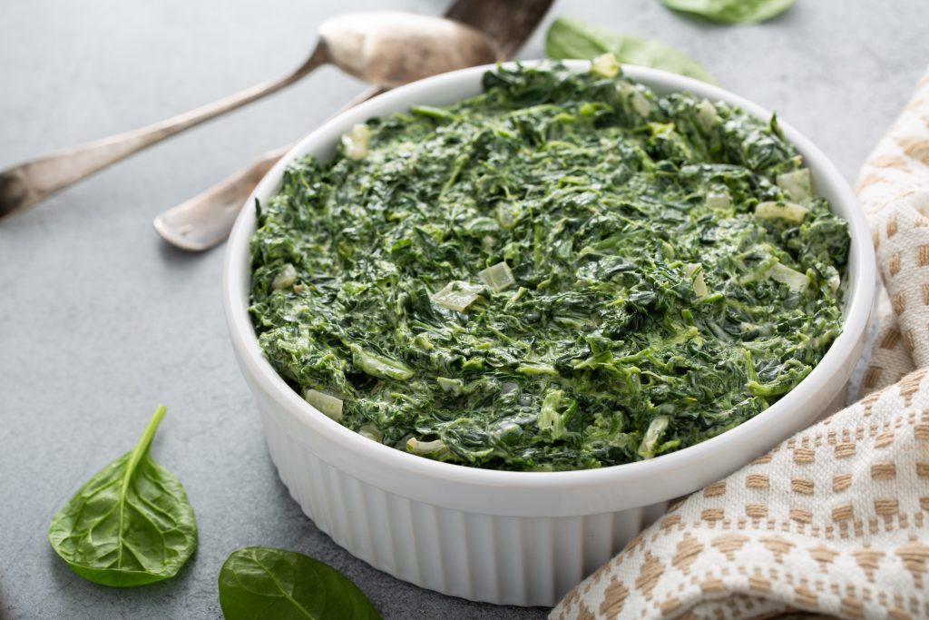 easy creamed spinach recipe