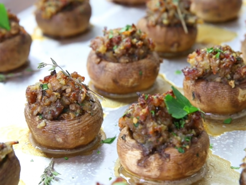 easy sausage stuffed mushrooms recipe