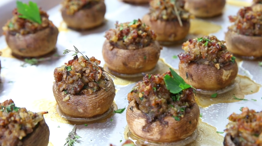 easy sausage stuffed mushrooms recipe