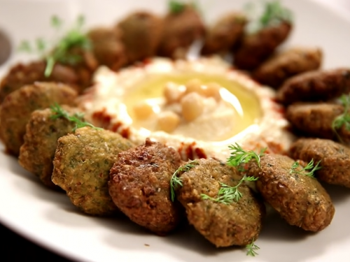 falafel and hummus in a blender recipe