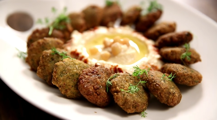 falafel and hummus in a blender recipe