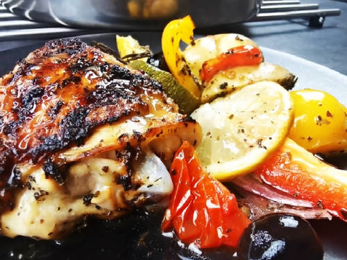 garlic lemon herb mediterranean chicken recipe