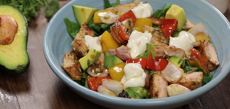 grilled chili lime chicken fajita salad recipe