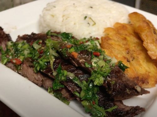 Grilled Gaucho Steak with 4-Herb Chimichurri Recipe