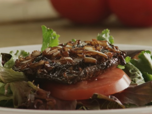 grilled portobello mushroom with beans recipe