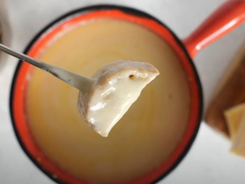 Homestyle Swiss Cheese Fondue Recipe