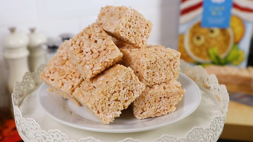 lavender vanilla bean rice krispie treats recipe