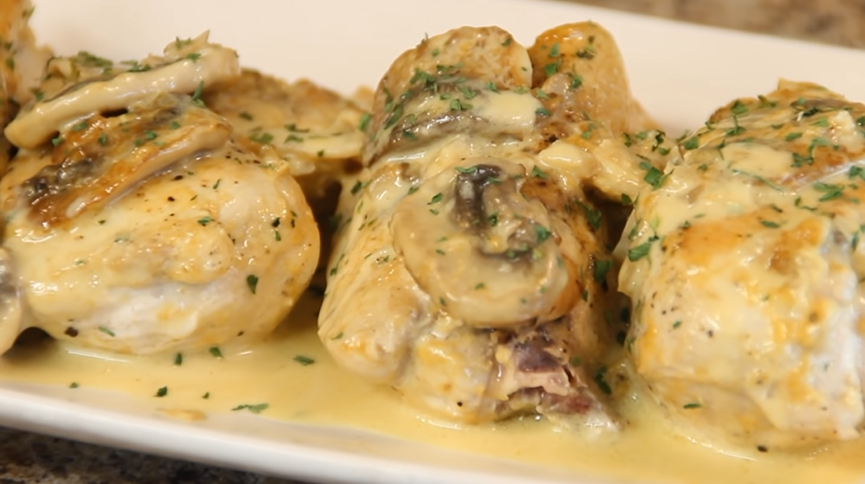 lemon mushroom herb chicken recipe