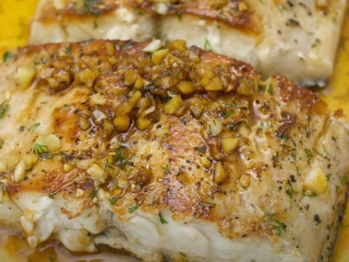 Mahi Mahi with Herbed White-Wine Sauce Recipe