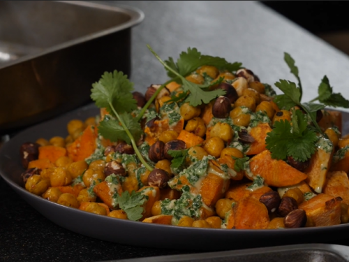 mediterranean roasted sweet potato salad recipe