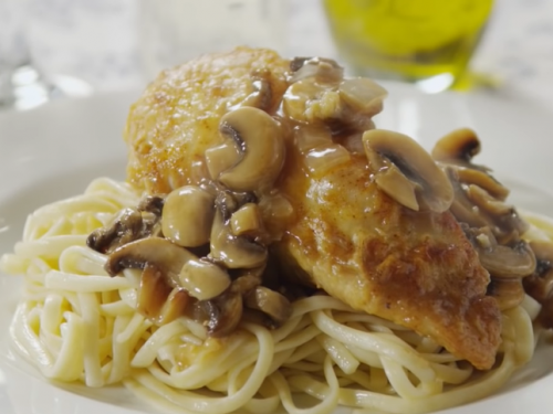 muhsroom chicken piccata recipe