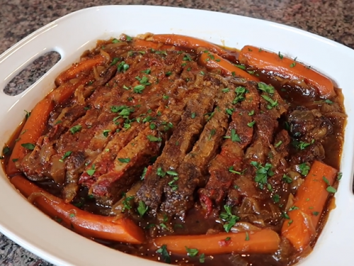 onion-braised beef brisket recipe