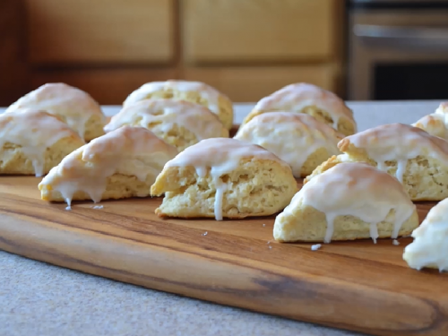 petite vanilla bean scones with vanilla glaze recipe