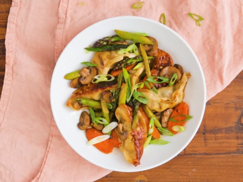 pot sticker stir-fry recipe