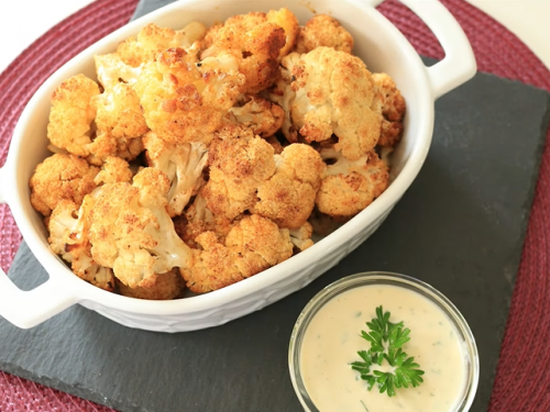 roasted cauliflower with tahini yogurt recipe