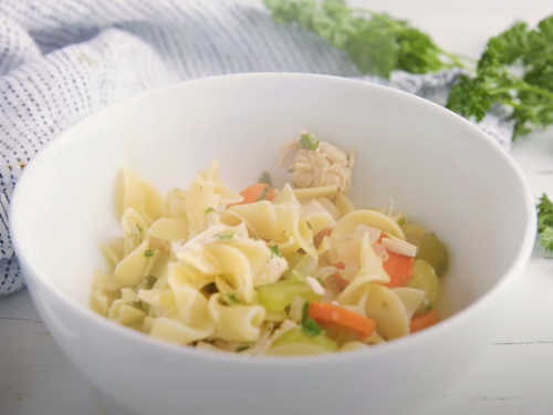 rotisserie chicken noodle soup recipe