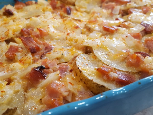 scalloped potatoes and ham recipe