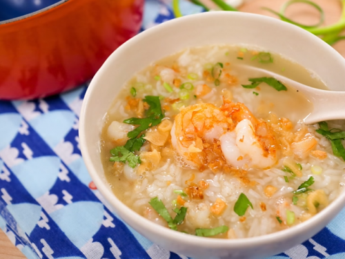 shrimp-rice soup recipe