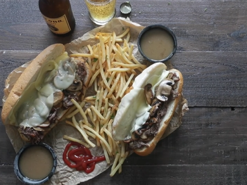 slow cooker french dip sandwiches recipe