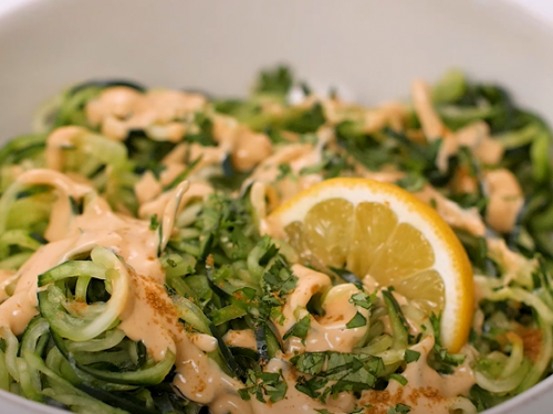 snow peas and cucumber linguine recipe