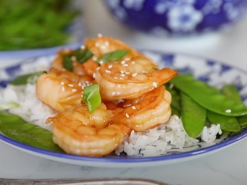 Sticky Sesame Garlic Shrimp Recipe