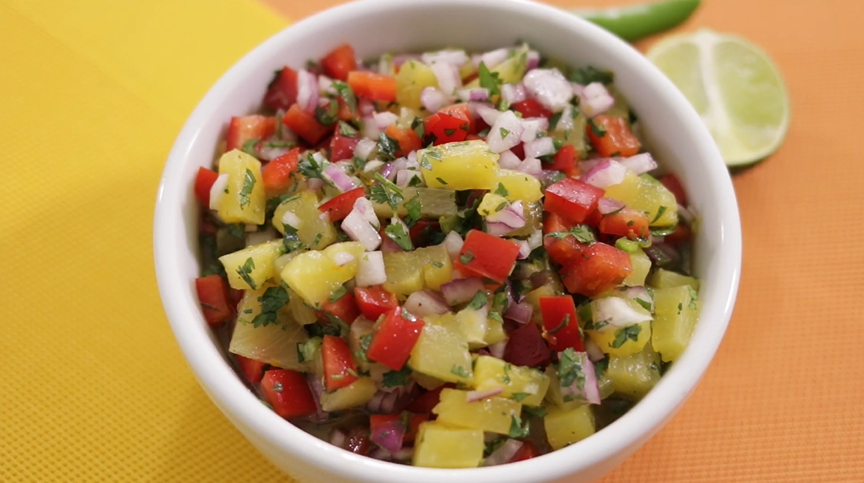 sweet and spicy pineapple salsa recipe