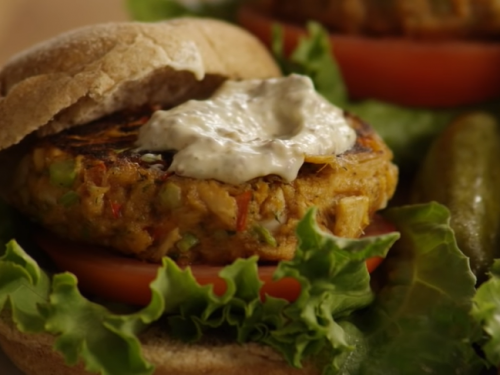 tuna burgers with dill olive mayo recipe