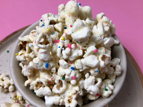 valentine's popcorn (white chocolate popcorn) recipe