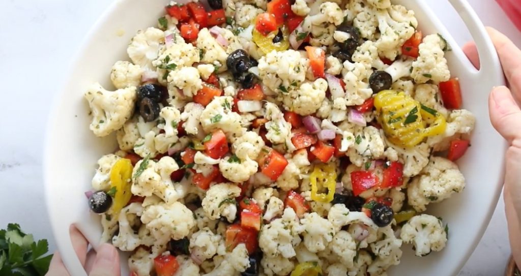 loaded summer cauliflower salad recipe