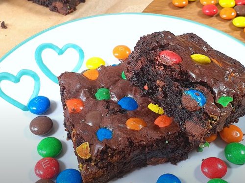 frosted holiday mint m&m brownies recipe