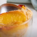 peach cobbler mug cake