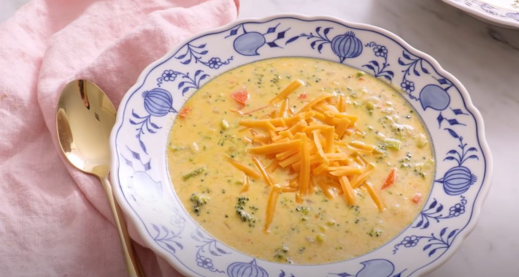 creamy broccoli cheese soup recipe