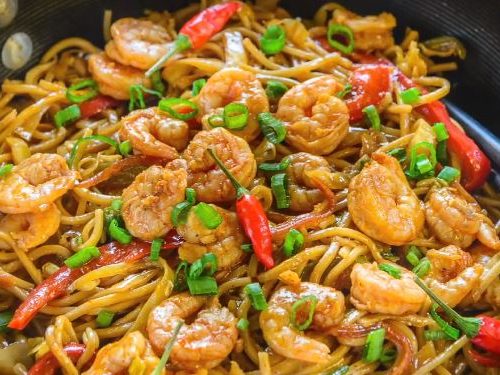 shrimp chow mein recipe