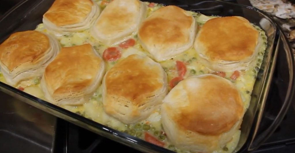 chicken pot pie crumble recipe