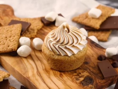 s’mores cookie dough cupcakes recipe