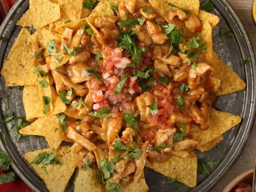 chicken enchilada nachos recipe