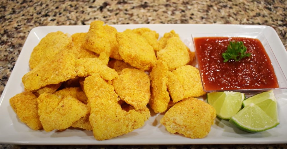 baked fish nuggets with caper dill mayo recipe