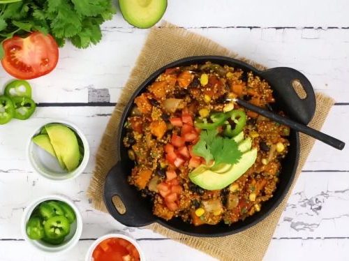 stuffed sweet potatoes (honey lime quinoa) recipe