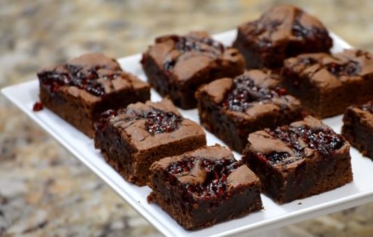 raspberry truffle brownies recipe