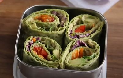 rainbow veggie pinwheels recipe