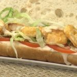 air fryer fried shrimp sandwich with tartar sauce recipe