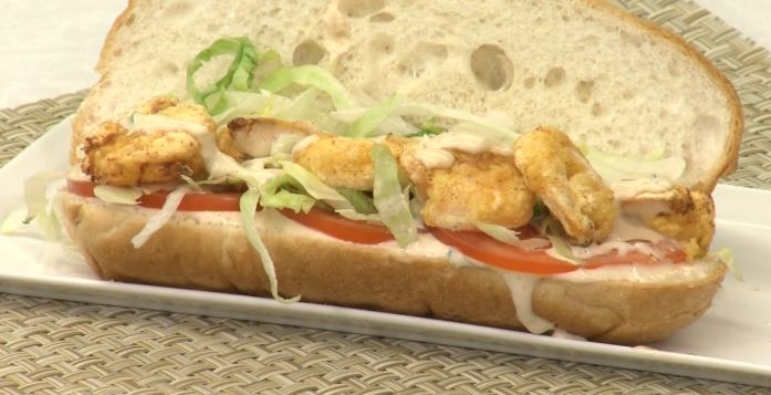 air fryer fried shrimp sandwich with tartar sauce recipe