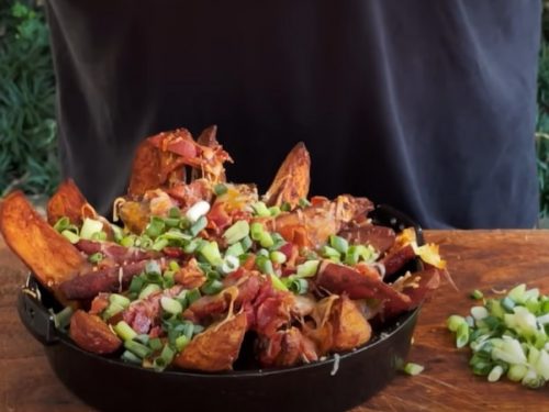 cheddar bacon potato wedges recipe